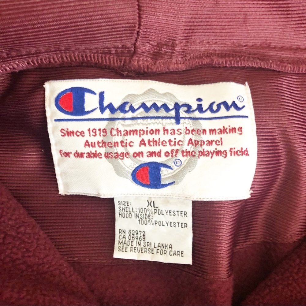 Champion Zip‎ Up Hoodie Size XL - Picture 4 of 4
